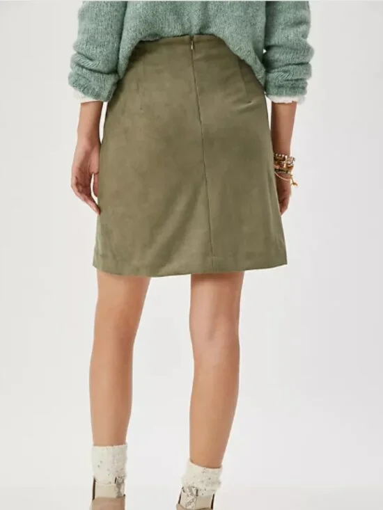 Anthropologie Roxanna Sueded Mini Skirt Size 8 NWT - Picture 3 of 13